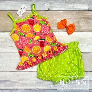Pete & Lucy Sweet Fruit Short Set